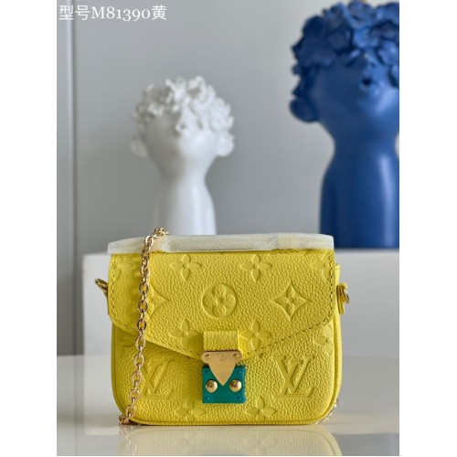 Louis Vuitton Monogram Empreinte POCHETTE METIS BB M81390 geel