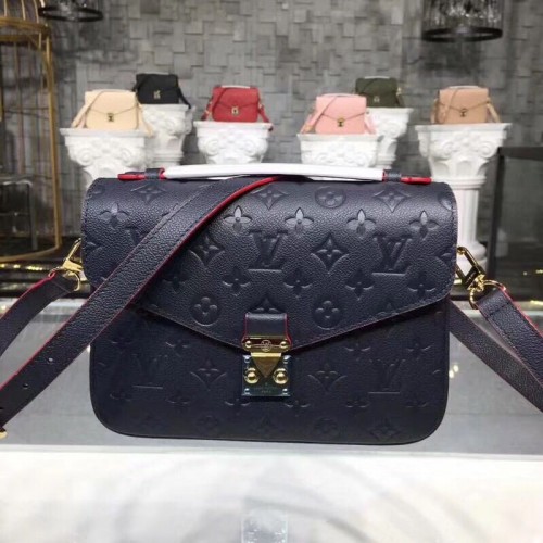 Louis Vuitton Monogram Empreinte POCHETTE METIS M44071 Marineblauw
