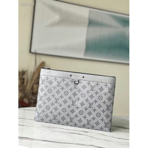 Louis Vuitton Monogram Empreinte POCHETTE VOYAGE M81385 grijs