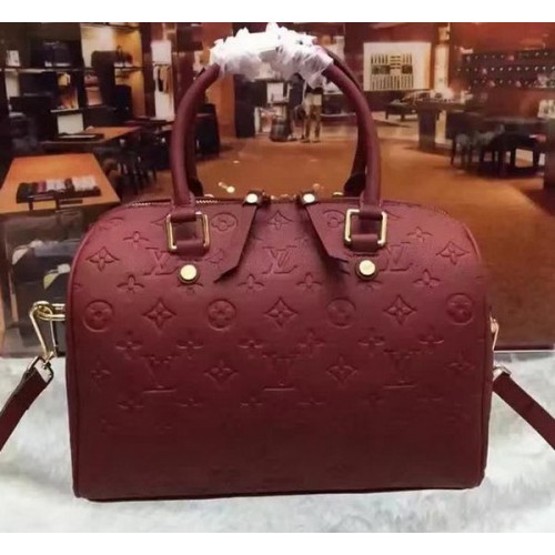 Louis Vuitton Monogram Empreinte Speedy 30 Zak M40762 Bourgondië