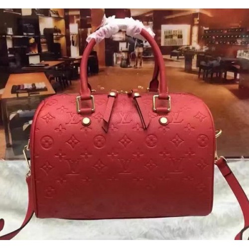 Louis Vuitton Monogram Empreinte Speedy 30 Zak M40762 Rood
