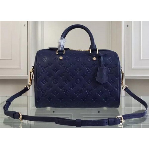 Louis Vuitton Monogram Empreinte Speedy BANDOULIERE 30 M91330 Royal