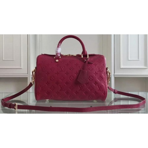Louis Vuitton Monogram Empreinte Speedy Bandouliere 25 M91337 Perzik