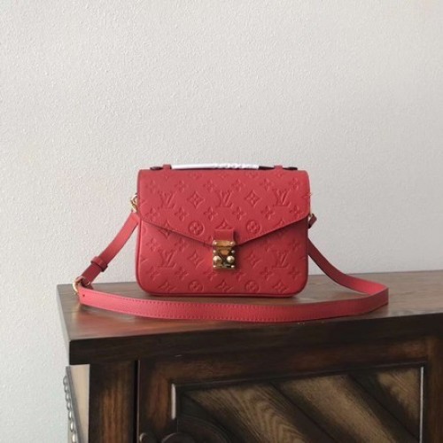 Louis Vuitton Monogram Empreinte draagtas M41486 rood