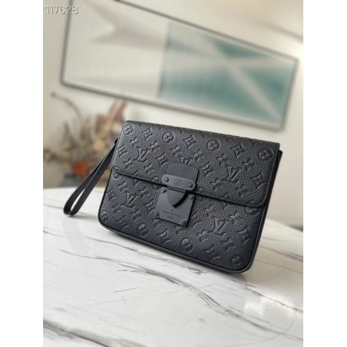 Louis Vuitton Monogram Empreinte Zipper Clutch tas M80560 zwart