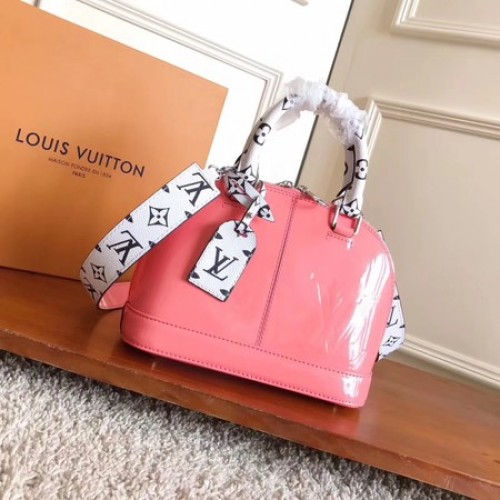 Louis Vuitton Monogram Vernis ALMA BB M54704 Roze