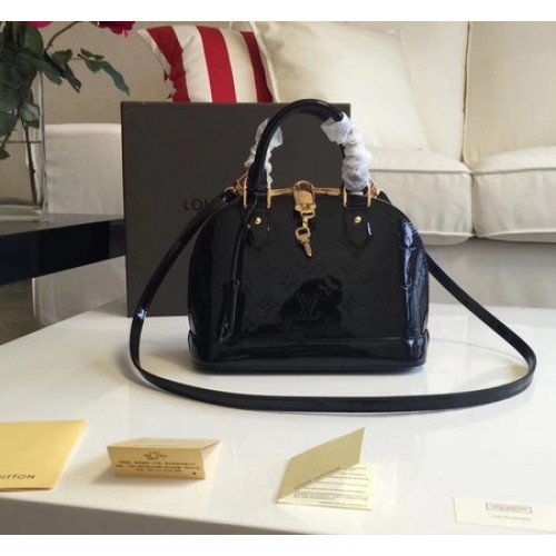 Louis Vuitton Monogram Vernis Alma BB M91606 Zwart