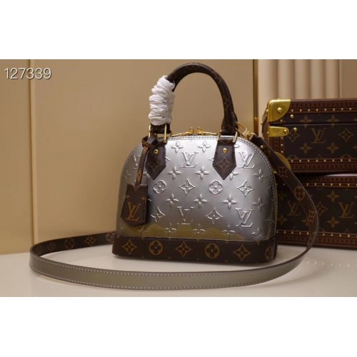 Louis Vuitton Monogram Vernis Alma BB draagtas M91606 zilver