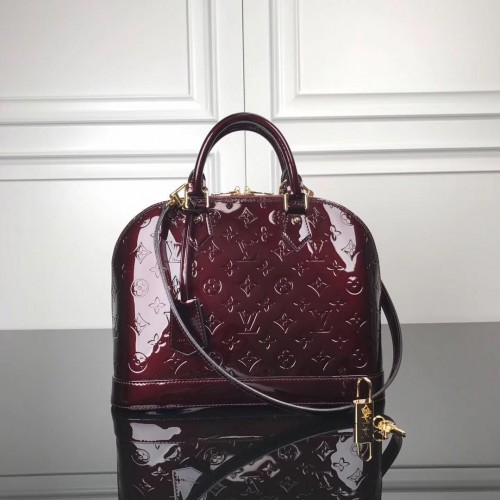 Louis Vuitton Monogram Vernis Alma M93595 Bourgondië