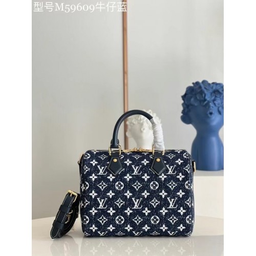 Louis Vuitton monogram denim M59609 marineblauw