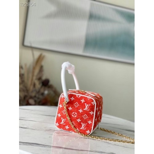 Louis Vuitton Monogram jacquard fluweel m46212 rood