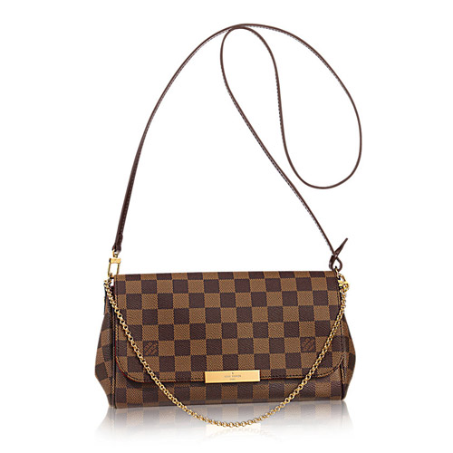 Louis Vuitton N41129 Damier Ebene canvas favoriete MM tas