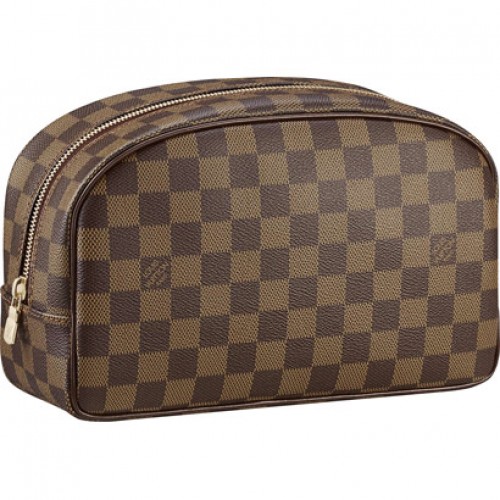 Nieuwe Goedkope Louis Vuitton Damier Ebene Canvas Toiletartikelen Tas 25 N47624