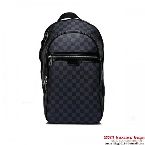 Louis Vuitton N58024 Damier Graphite Canvas Michael Messenger-tassen voor heren