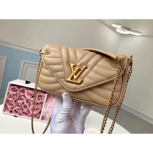 Louis Vuitton NEW WAVE Chain Bag M63956 abrikoos
