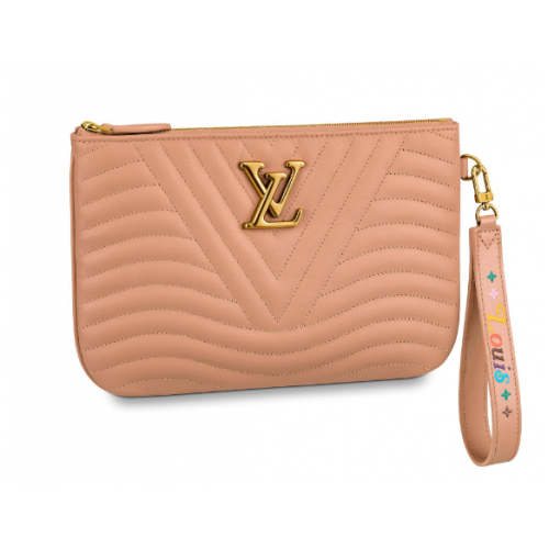 Louis Vuitton NEW WAVE Clutch met rits M67500 Noisette