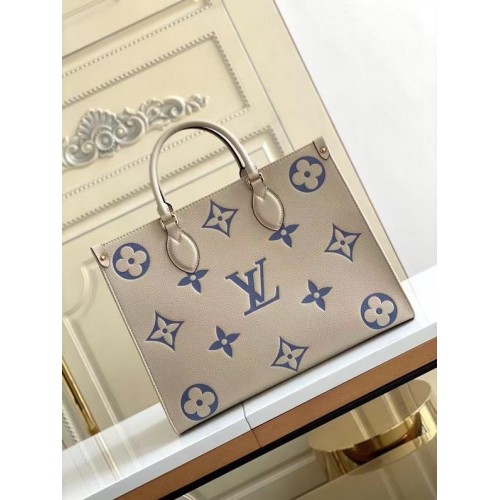 Louis Vuitton ONTHEGO MM M45494 Crèmeblauw