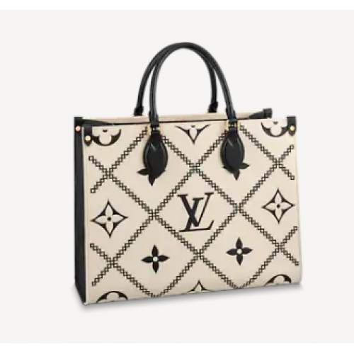 Louis Vuitton ONTHEGO MM M46016 Creme Beige
