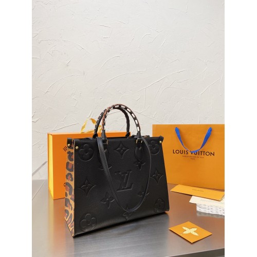 Louis Vuitton ONTHEGO Monogram MM M45889 Luipaard Zwart