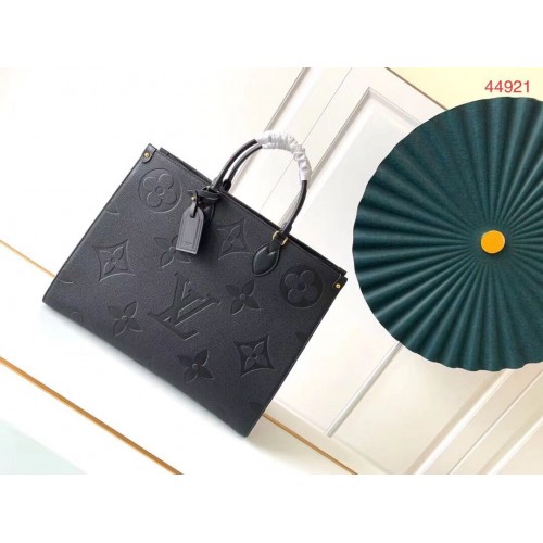 Louis Vuitton ONTHEGO originele lederen tas M44576 zwart