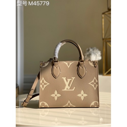 Louis Vuitton ONTHEGO origineel leer PM M45779 grijs