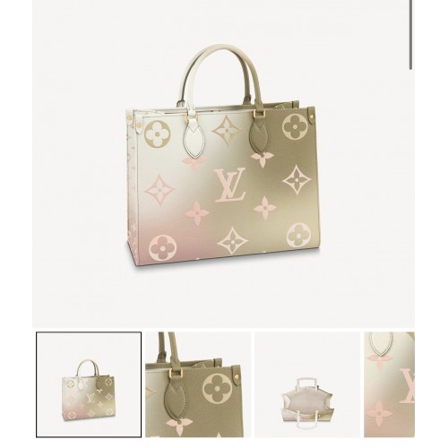 Louis Vuitton Onthego origineel leer MM M20510 grijs