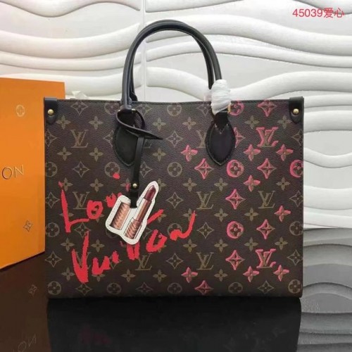 Louis Vuitton Onthego medium draagtas M45039 zwart