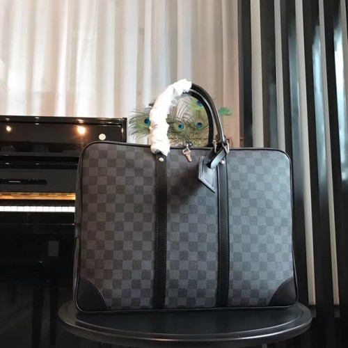 Louis Vuitton origineel Damier grafiet canvas PORTE-DOCUMENTEN VOYAGE N41125