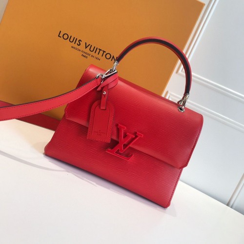 Louis Vuitton Original Epi lederen Grenelle kleine draagtas M53694 rood