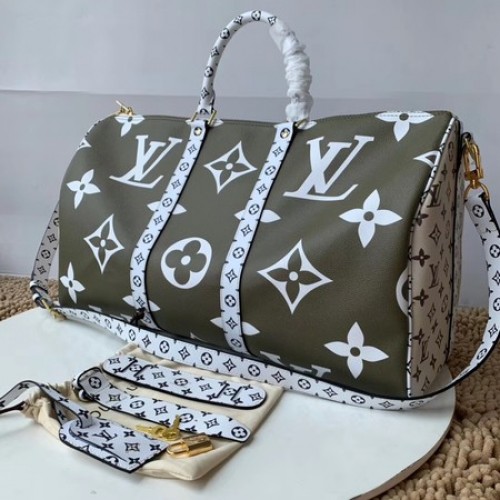 Louis Vuitton Originele KEEPALL 50 M44590 Kaki