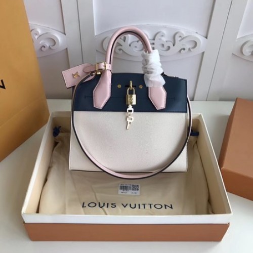 Louis Vuitton Original Leather CITY STEAMER Mini M55062 Zwart&Wit