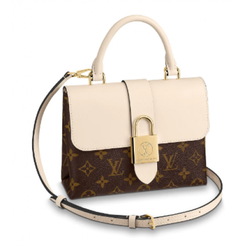 Louis Vuitton origineel leer LOCKY BB M44653 creme