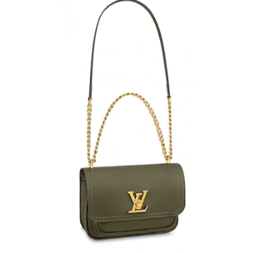 Louis Vuitton Original Lockme ketting kleine handtas M57067 Kaki groen