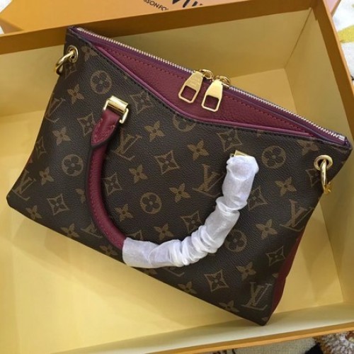 Louis Vuitton Origineel Monogram Canvas Pallas M42961 Wijn