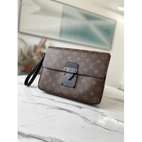 Louis Vuitton Original Monogram Canvas Zipper Clutch tas M80560 zwart