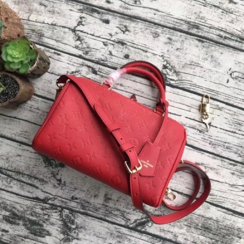 Louis Vuitton Origineel Monogram Empreinte Speedy 42401 Rood