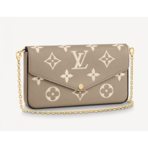 Louis Vuitton Original POCHETTE FELICIE Chain Bag M69977 grijs
