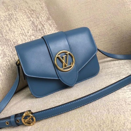 Louis Vuitton Origineel Glad Leer M53950 Blauw