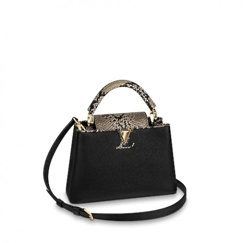 Louis Vuitton Original Taurillon leer CAPUCINES BB M95509 zwart