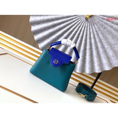 Louis Vuitton Original Taurillon leer CAPUCINES BB M95509 blauw