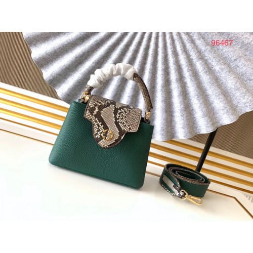 Louis Vuitton Original Taurillon leer CAPUCINES BB M95509 groen