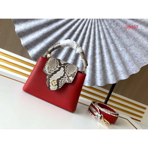 Louis Vuitton Original Taurillon leer CAPUCINES BB M95509 rood