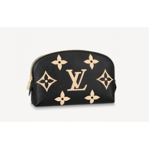 Louis Vuitton POCHETTE COSMETIQUE PM M59086 Zwart & Beige