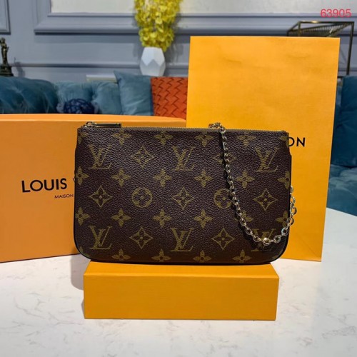 Louis Vuitton POCHETTE DUBBELE RITS Kettingtas M63905
