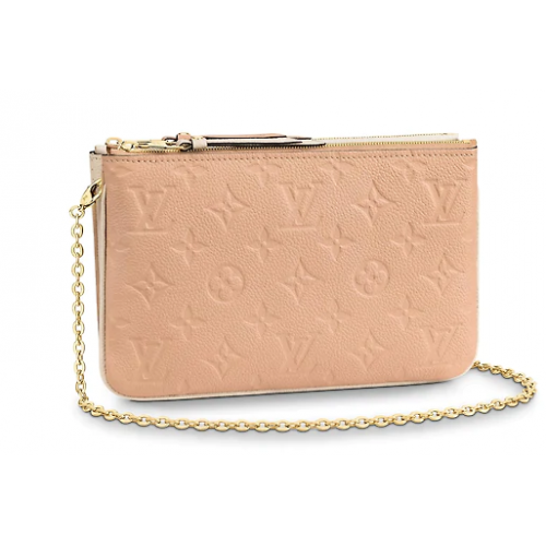 Louis Vuitton POCHETTE MET DUBBELE RITS M63919 Beige Dore