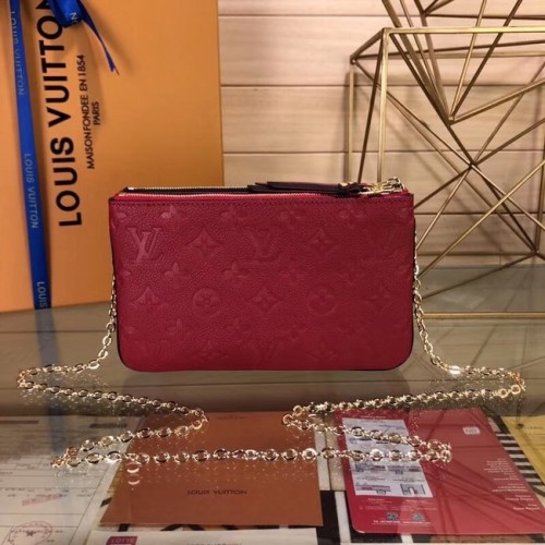 Louis Vuitton POCHETTE DUBBELE RITS M63919 rood