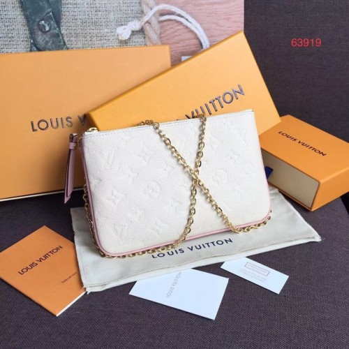 Louis Vuitton POCHETTE DUBBELE RITS M63919 wit
