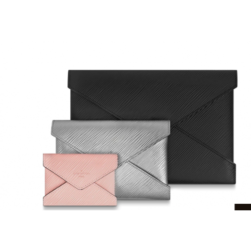 Louis Vuitton POCHETTE KIRIGAMI M64186 Zwart Zilver Rose