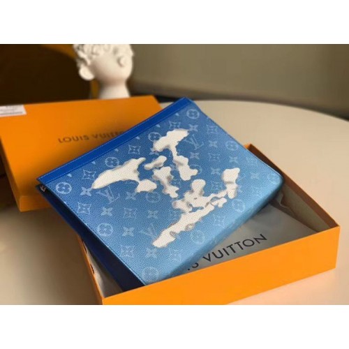 Louis Vuitton POCHETTE VOYAGE MM M45480 Blauw