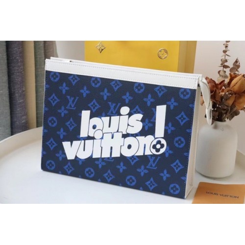 Louis Vuitton POCHETTE VOYAGE MM M61692 BLAUW